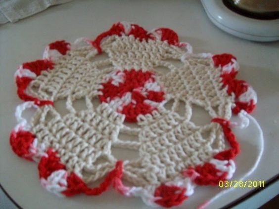 Crochet Hearts and Butterflies Doilies