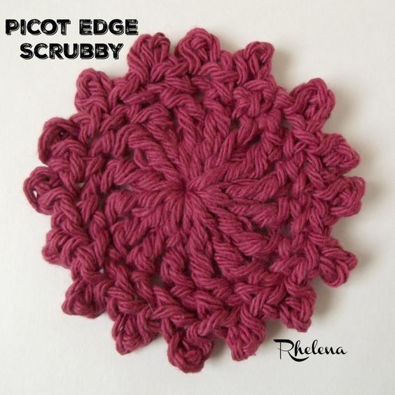 Crochet Picot Edge Scrubby