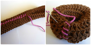 Crochet Pink Bun Shaper