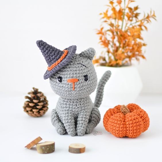 Crochet Halloween Cat