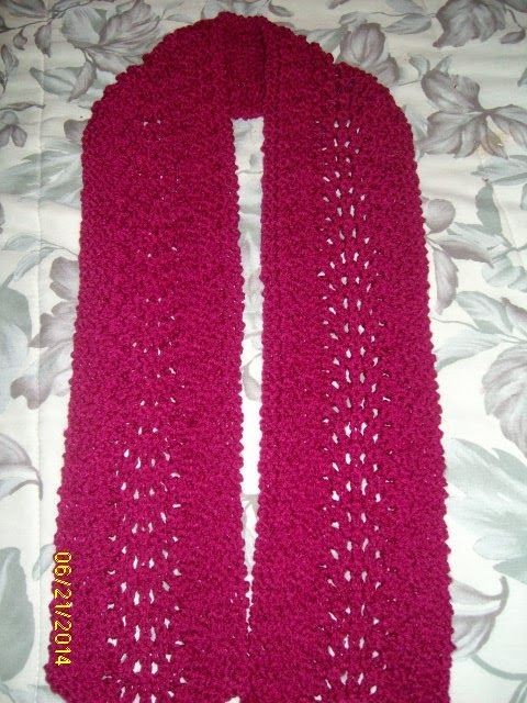 Crochet Fan and Feather Scarf