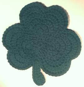 Crochet Shamrock Potholder