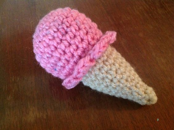 Crochet Ice Cream Cone Amigurumi