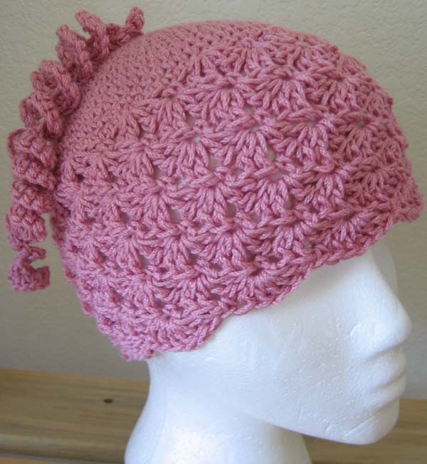 Crochet Cork Screw Shell Hat