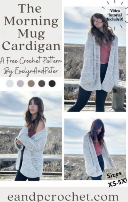 Free Crochet Pattern: The Morning Mug Cardigan