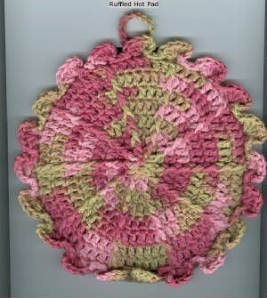 Crochet Ruffled Hot Mat