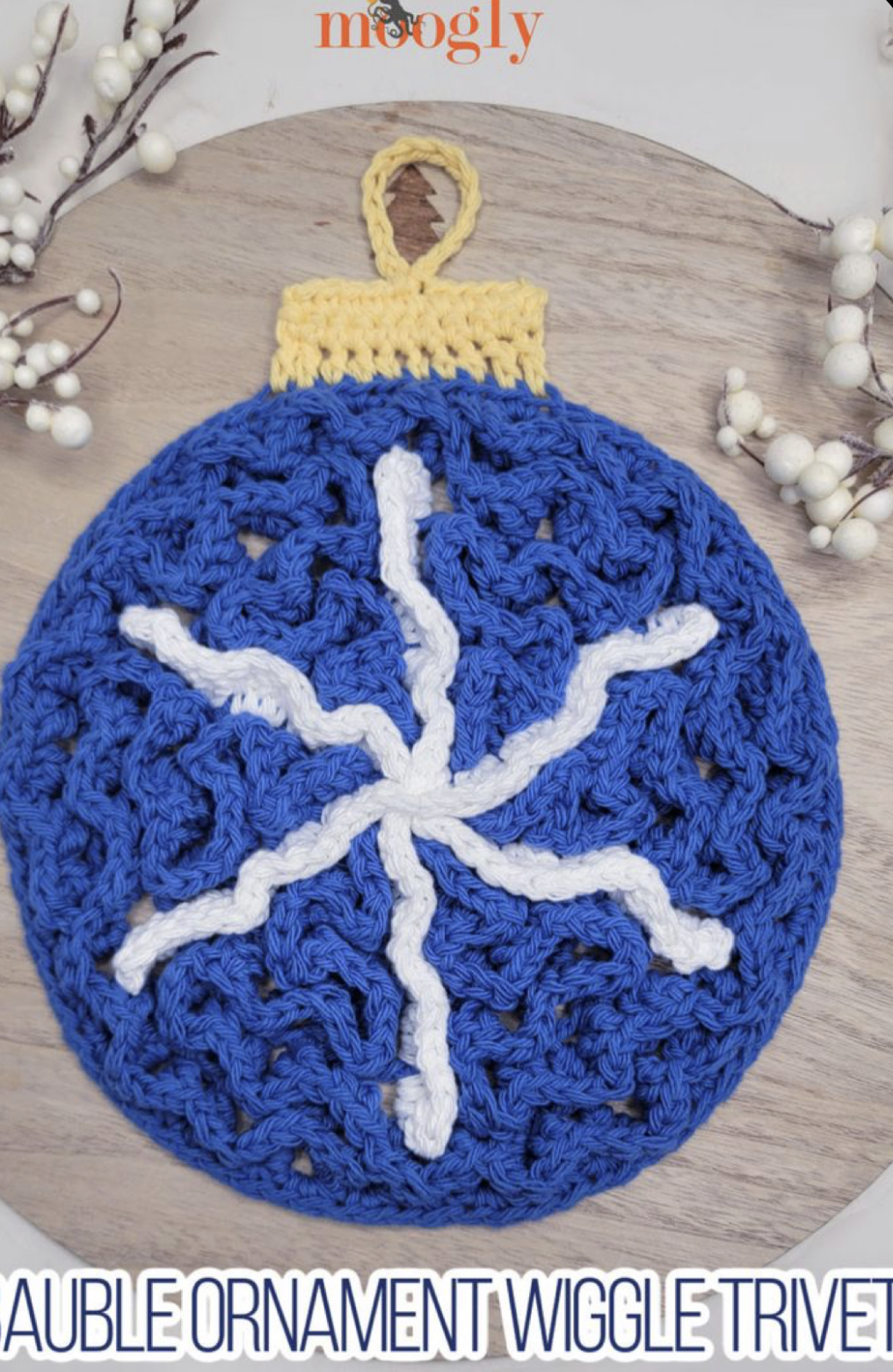 Crochet Bauble Ornament Wiggle Trivet – FREE CROCHET PATTERN — Craftorator