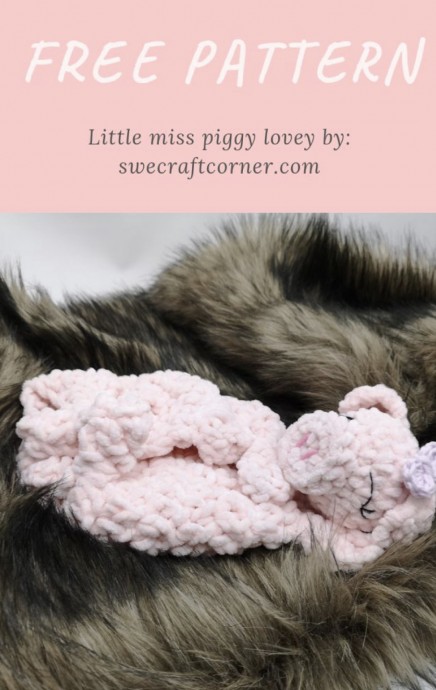 Sweet Piggy Lovey Free Crochet Pattern