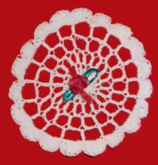 Crochet Circle Web Christmas Ornament