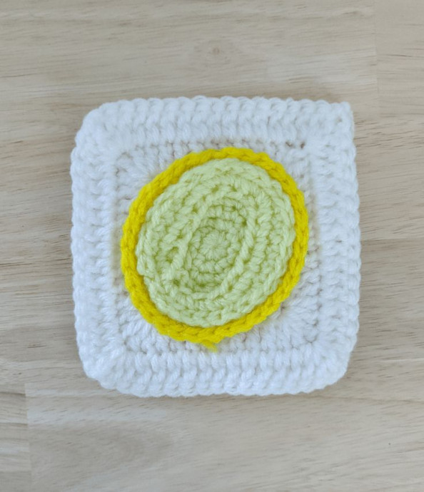 Crochet Canary Melon Square