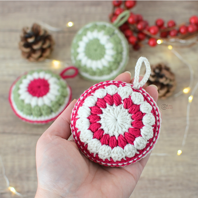 Crochet Festive Hanging Ornament