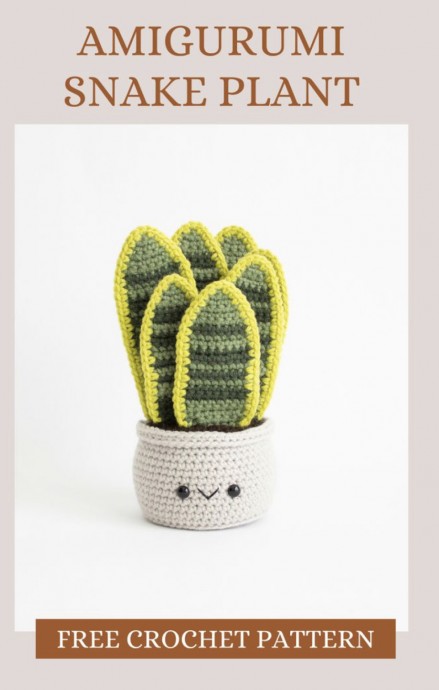 Free Crochet Pattern: Snake Plant Amigurumi