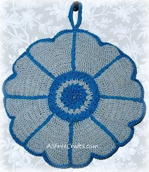 Crochet Daisy Potholder