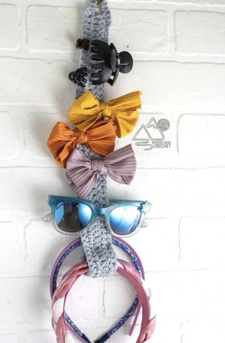 Hair Accessory Organizer Free Crochet Pattern