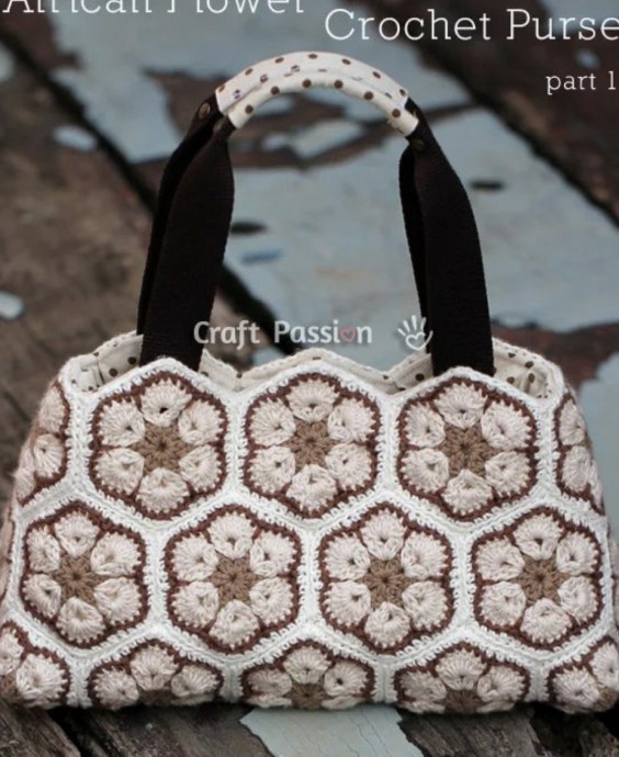 Free Crochet Pattern: African Flower Purse