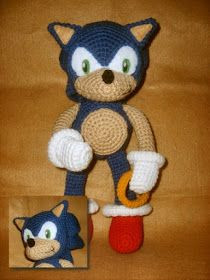 Crochet Sonic Plushie Doll