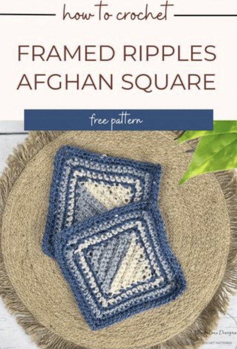 How to Crochet the Framed Ripples Afghan Square – Free Pattern