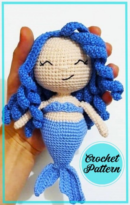 Crochet Mermaid Derin Amigurumi