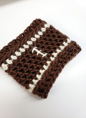 Crochet Fall Football Coffee Sweater