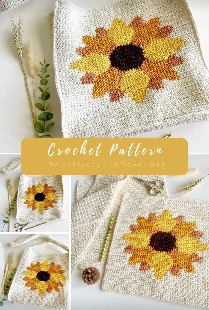 Everyday Sunflower Crotchet Bag – FREE CROCHET PATTERN — Craftorator