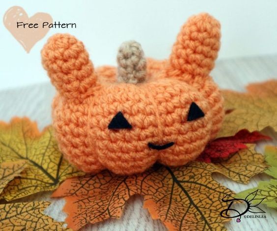 Crochet Amigurumi Bunny Pumpkin