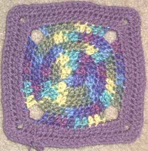 Crochet Circle of Friends Square Dishcloth