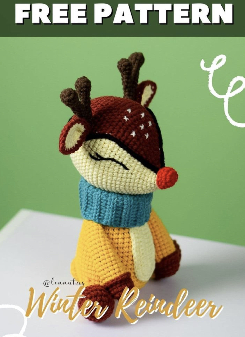 Cute Winter Reindeer – FREE CROCHET PATTERN — Craftorator