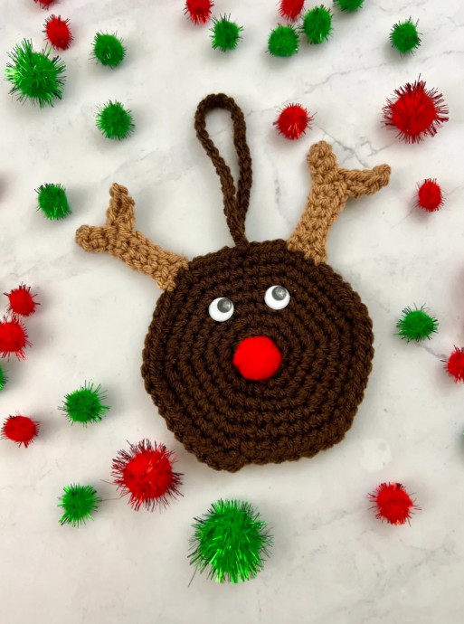 Crochet Rudolph Ornament (Free Pattern)