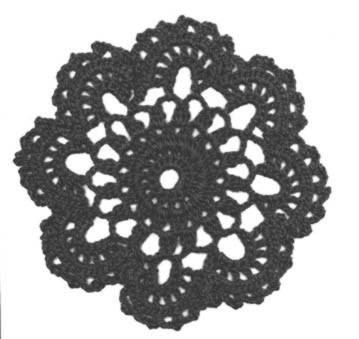 Crochet Arabesue Yarn Coaster