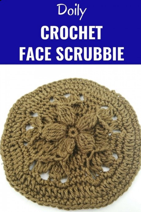 Crochet Doily Face Scrubbie (Free Pattern)