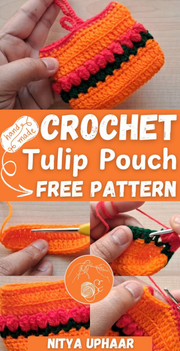 Create Your Own Adorable Crochet Tulip Pouch: A Charming DIY Project
