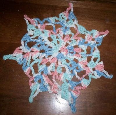 Crochet Snowflake Dishcloth