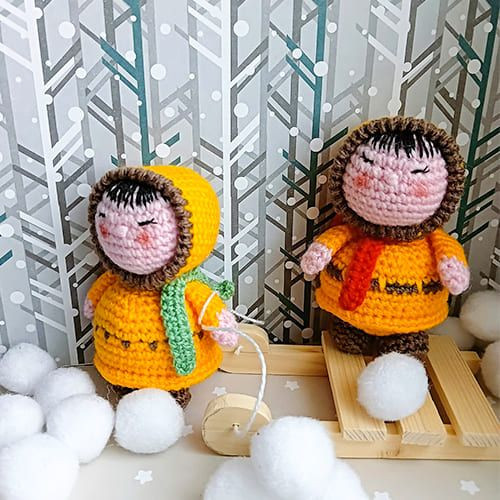 Crochet Eskimo Doll Amigurumi