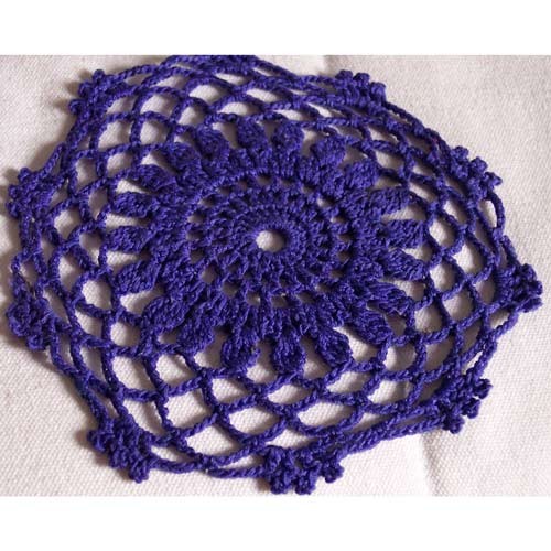 Crochet Blue Lagoon Little Doily/Coaster