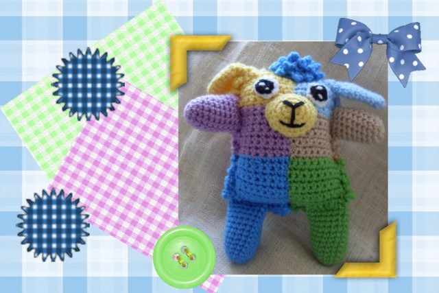 Crochet Sheeppers the Lamb Rattle