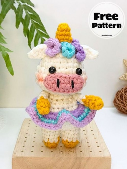 Crochet Amigurumi Skirted Unicorn