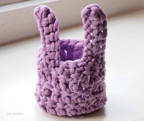 Crochet Bunny Basket