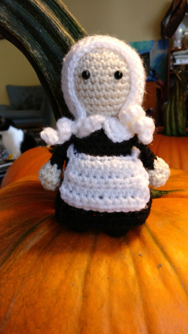 Crochet Pilgrim Girl Doll