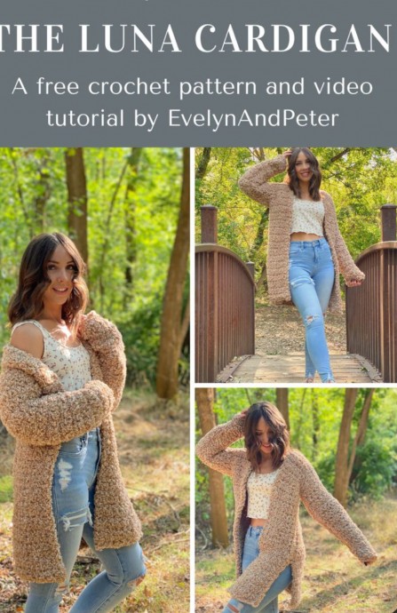 Crochet The Luna Cardigan (Free Pattern)