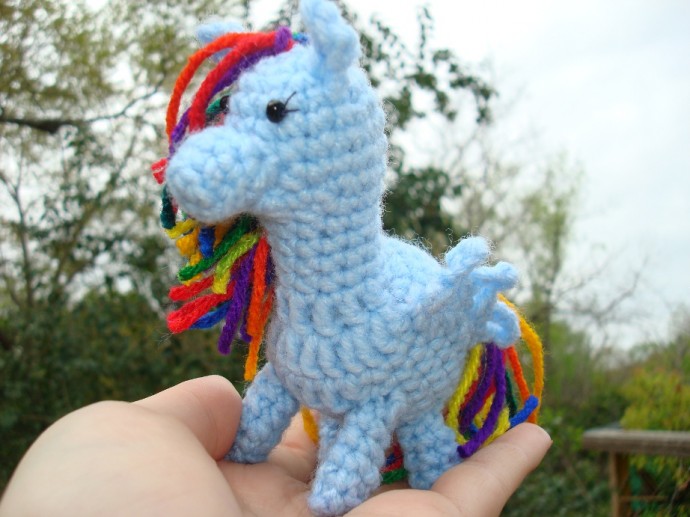 Crochet Petite Pegasus Pony