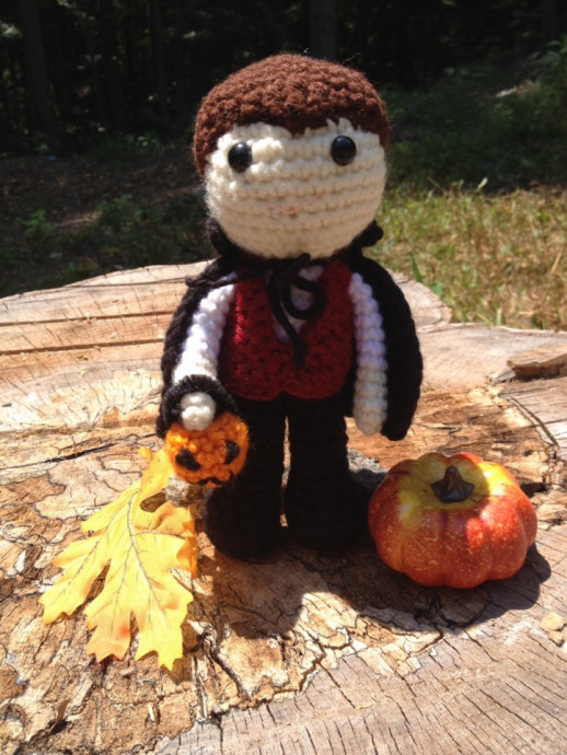 Crochet Vampire Boy Doll