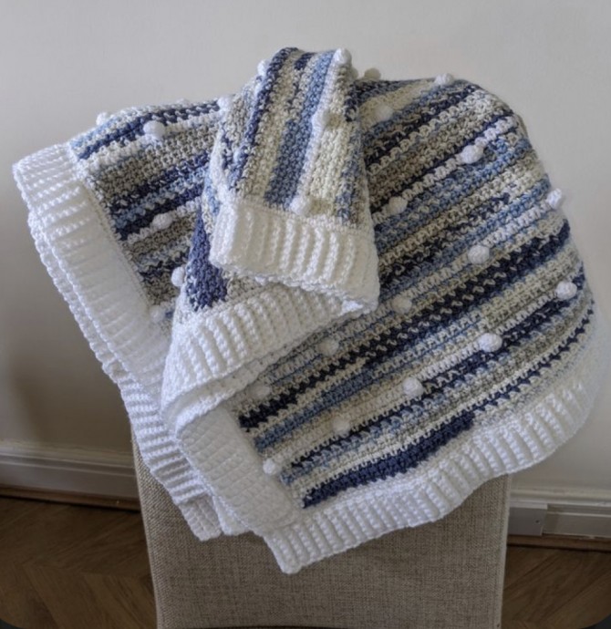 Free Crochet Pattern: Bobbles Baby Blanket