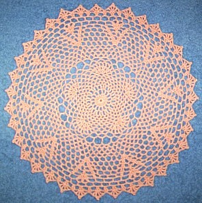 Crochet Tulip Garden Doily