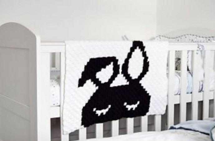 Free Crochet Pattern: Lazy Bunny Blanket