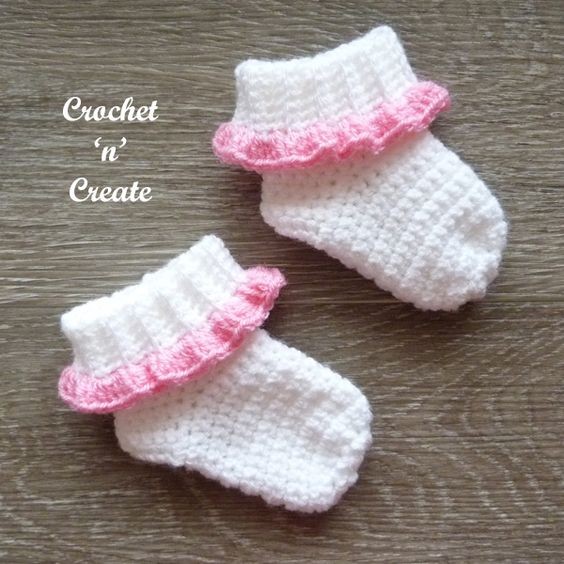 Crochet Baby Girls Socks