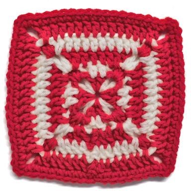 Crochet New Year Granny Square