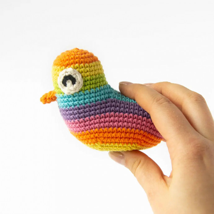 Crochet Rainbow Amigurumi Duck