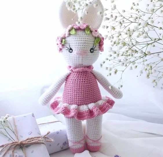 Crochet Amigurumi Ballerina Bunny