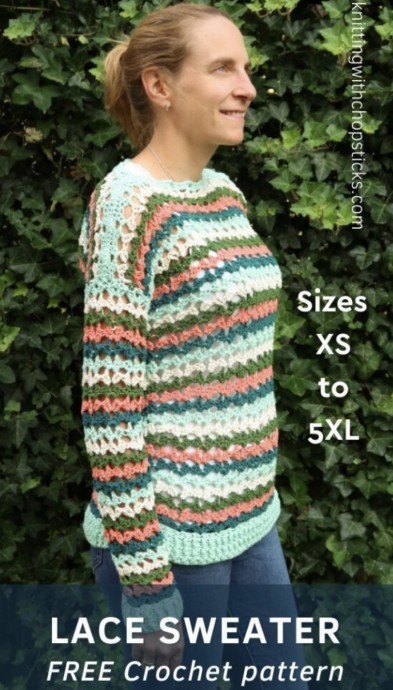 Free Caroline Sweater Crochet Pattern