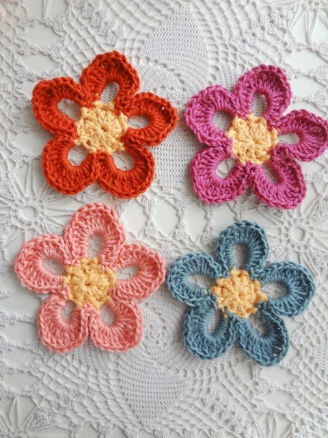 Crochet Retro Flowers